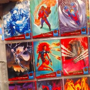 (Rare vintage) Marvel '94 FLEER Ultra X-MEN SUPERHERO CARDS.